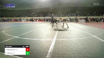 100 lbs Semifinal - Hendrix Newcomb, Noble Takedown Club vs Easton Pierce, Mustang Middle School