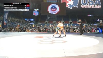 132 lbs Cons. Rd Of 32 - Evan Ulrich, West Virginia vs Reece Vendegna, Wisconsin