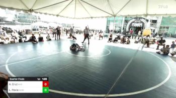 66 lbs Quarterfinal - Angelo Cruz, Mad Dawg WC vs Luca Pavia, Sunkist Kids/ Monster Garage