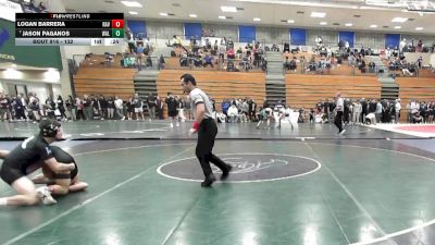 132 lbs Cons. Round 6 - Jason Paganos, Walnut vs Logan Barrera, Ramona