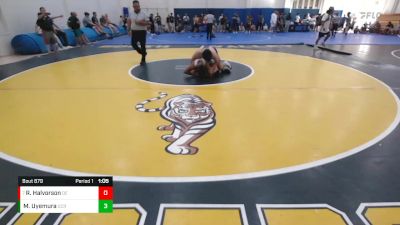 157 lbs Quarterfinal - Richard Halvorson, Durham Elite vs Mikel David Uyemura, OCRTC