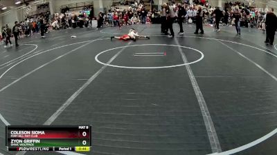 55 lbs Round 1 - Zyon Griffin, SMWC Wolfpack vs Coleson Sioma, Fort Hill Mat Club