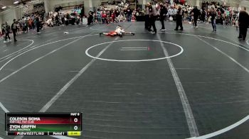 55 lbs Round 1 - Zyon Griffin, SMWC Wolfpack vs Coleson Sioma, Fort Hill Mat Club