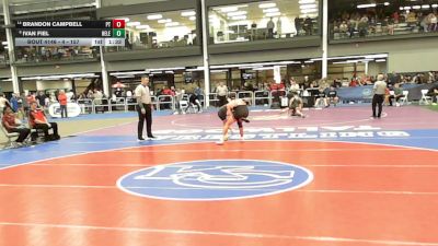 4 - 157 lbs Quarterfinal - Brandon Campbell, Powhatan vs Ivan Fiel, Heritage (Leesburg)