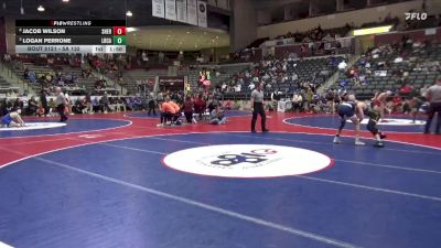 5A 132 lbs Cons. Semi - Jacob Wilson, Sheridan vs Logan Perrone, Little Rock Christian