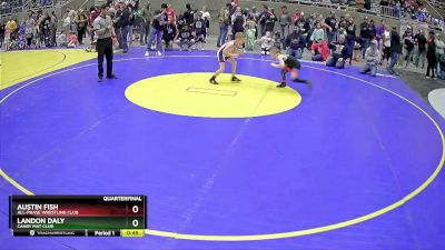 59 lbs Quarterfinal - Landon Daly, Canby Mat Club vs Austin Fish, All-Phase Wrestling Club