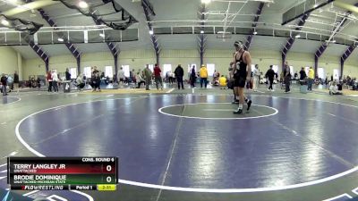 157 lbs Cons. Round 6 - Brodie Dominique, Unattached-Michigan State vs Terry Langley Jr, Unattached