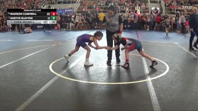 75 lbs Cons. Round 3 - Madison Campbell, Stebbins vs Austyn Slayton, Liberty Center
