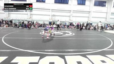 82 lbs Round Robin 1 - Kylie Ross, Ohio Skibidi Rizzlers - Pink vs Ella Hardman, Metro All-Stars-Girls