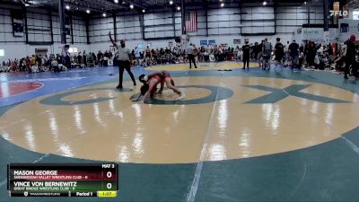 106 lbs Round 3 (3 Team) - Vince Von Bernewitz, GREAT BRIDGE WRESTLING CLUB vs Mason George, SHENANDOAH VALLEY WRESTLING CLUB