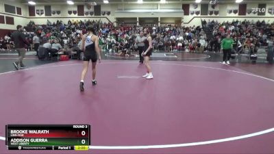 100 lbs Round 3 - Brooke Walrath, Linn-Mar vs Addison Guerra, West Liberty