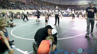 43 lbs Rr Rnd 2 - Preslie Dickerson, Southern Swag vs Blakely Torix, NW Twister Sisters
