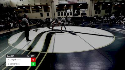 127 lbs Semifinal - Mason Ziegler, Quakertown vs Eren Sement, Council Rock North