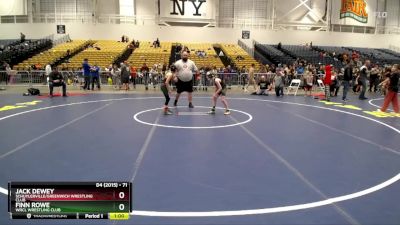 71 lbs 5th Place Match - Jack Dewey, Schuylerville/Greenwich Wrestling Club vs Finn Rowe, WRCL Wrestling Club