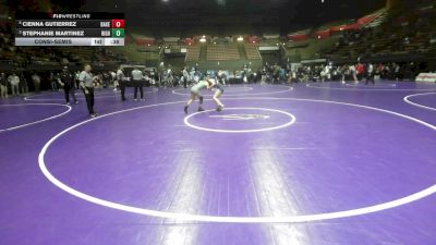 100 lbs Consolation - Cienna Gutierrez, Bakersfield vs Stephanie Martinez, Highland (Bakersfield)