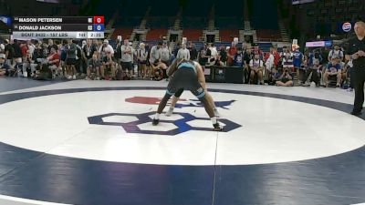 157 lbs Cons. Quarters - Mason Petersen, Nebraska vs Donald Jackson, Kansas