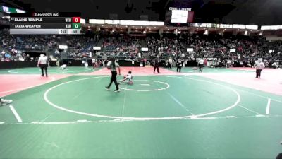 54 lbs 5th Place Match - Elaine Temple, WTW3 vs Talia Weaver, XGWA