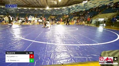 132 lbs Round Of 16 - Konner Larkin, Valiant Wrestling Club vs Evan Simms, East Idaho Elite Wrestling Club