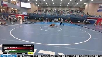 120 lbs Cons. Round 4 - Carter Hadsall, Tecumseh vs Ripkin Williams, Plano