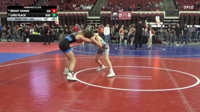109 lbs Cons. Round 3 - Luke Flack, Bozeman Wrestling Club vs Brody Gohde, Summit Wrestling Club