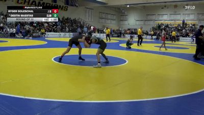 116 lbs Round Of 32 - Ryder Doleschal, J Serra vs Destin Maestas, SLAM Academy (NV)