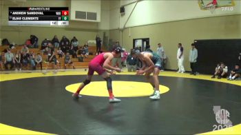 112 lbs Cons. Round 4 - Elias Clemente, Farmersville Falcons vs Andrew Sandoval, Woodlake