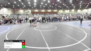 43 lbs Quarterfinal - Harleigh Workman, Fallon Outlaws WC vs Elias Avina, Elk Grove Wr Ac