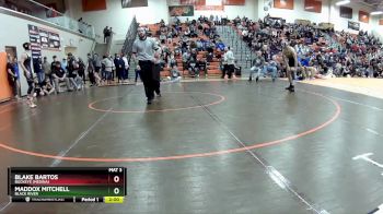 132 lbs Quarterfinal - Blake Bartos, Buckeye (Medina) vs Maddox Mitchell, Black River