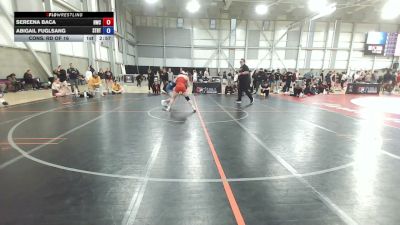 53 kg Cons. Rd Of 16 - Sereena Baca, Hawks Wrestling Club vs Abigail Fuglsang, Storm RTC