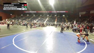 58 lbs 3rd Place - Jagger Barton, Riverton USAW vs Beyeler Dumbleton, Bear Cave WC