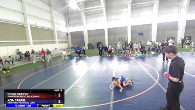 53 lbs 5th Place Match - Ridge Deeter, Sanderson Wrestling Academy vs Koa Cabael, Northside Wrestling Club