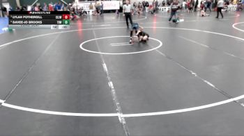 50-58 lbs Cons. Semi - Davee-Jo Brooks, The Best Wrestler vs Lylah Fothergill, Central City Junior Wrestling