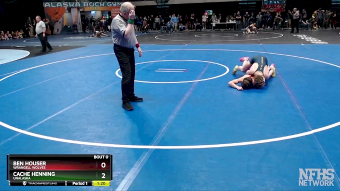 125 lbs Quarterfinal - Ben Houser, Wrangell Wolves vs Cache Henning ...