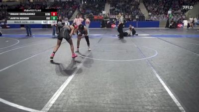 110 lbs Cons. Semi - Rmani Hernandez, Dodge City Wrestling Academy vs Avryn Beiker, Hays Wrestling Club