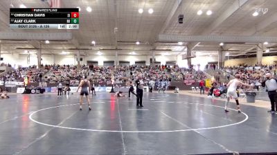 A 126 lbs Quarterfinal - Christian Davis, Signal Mountain High School vs Ajay Clark, Millington Central High School