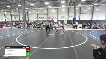 72 lbs Final - Zoe Rose Thomas, Peterson Grapplers vs Anaya Patacsil, Mat Demon WC