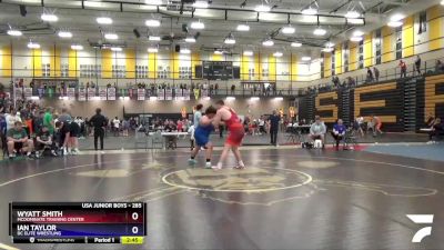 285 lbs Quarterfinal - Wyatt Smith, McDominate Training Center vs Ian Taylor, DC Elite Wrestling