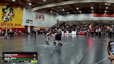 106 lbs Champ. Round 2 - Chance Wuhr, Lake Catholic vs Henry Smith, Strongsville