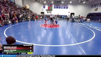 92-94 lbs Quarterfinal - Brianna Kelsey, Douglas Middle School vs Sierra Watson, CY Middle School