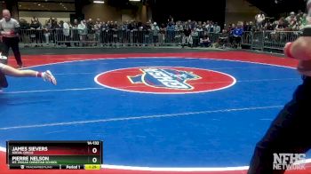 1A-132 lbs 1st Place Match - James Sievers (Social Circle) vs Pierre Nelson (Mt Pisgam Christian School)