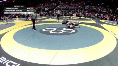 D1-106 lbs Cons. Round 2 - Caleb Snyder, Mount Vernon vs Blackburn Savage, Moeller