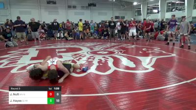 120 lbs Round 3 - Jacob Nutt, WV North Central Elite - Vengeance vs Jack Hayes, Olympia National