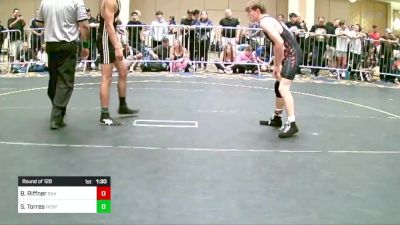 144 lbs Round Of 128 - Brock Riffner, San Dimas HS vs Stone Torres, Hesperia HS