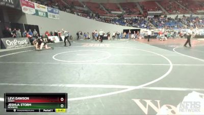 6A-150 lbs Cons. Round 2 - Levi Dawson, Sandy vs Jeshua Storm, Newberg