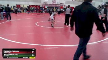 114 lbs 7th Place Match - Elijah Mercado, St. Peter vs Tanner Johnson, Sibley East