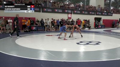 65F kg Champ. Round 1 - Bo Bassett, Titan Mercury Wrestling Club (TMWC) vs Clinton Shepherd, Howe Wrestling School, LLC