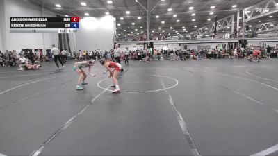 78 lbs Round 3 (6 Team) - Addison Nardella, PA West Black vs Kenzie Harshman, CTWHALE