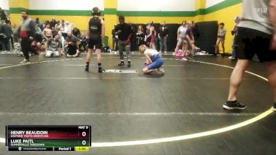 105 lbs Cons. Round 3 - Luke Paitl, Summerville Takedown vs Henry Beaudoin, Eastside Youth Wrestling