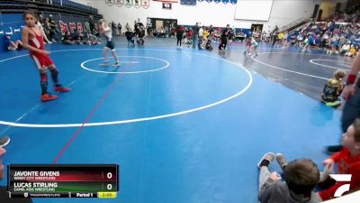 83 lbs Round 3 - JaVonte Givens, Windy City Wrestlers vs Lucas Stirling, Camel Kids Wrestling