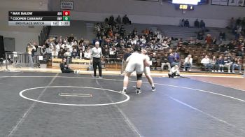 285 lbs 3rd Place Match - Max Balow, Augustana (sd) vs Cooper Caraway, Wisconsin-Parkside